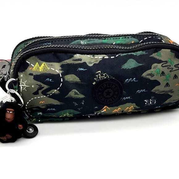 Kipling GITROY Large Pen Case Pouch, Camo Treasure - NEW - Picture 8 of 13
